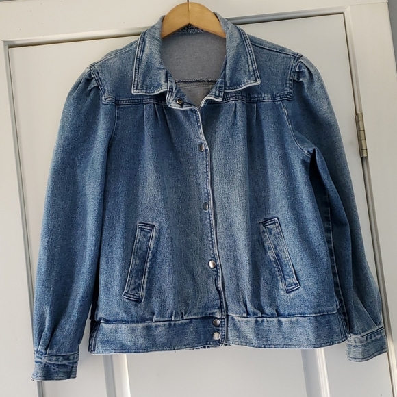 None Jackets & Blazers - VINTAGE 80's denium jean jacket!